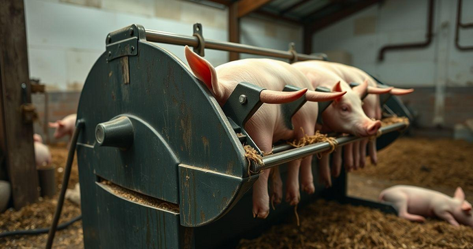 Descubra como a depiladeira de suínos revoluciona a produção rural moderna